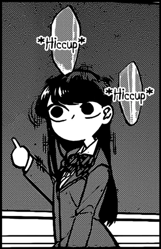 🙁 Стикер «Komi-san» для Telegram
