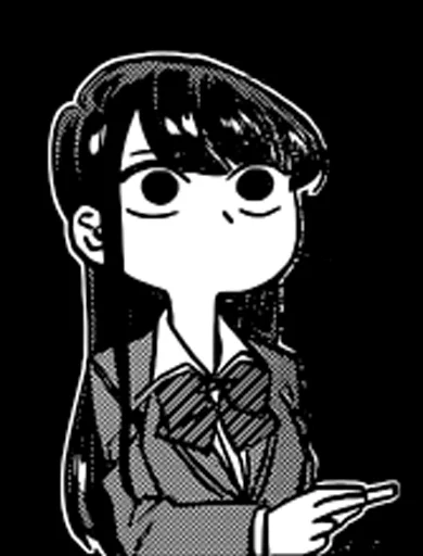 😶 Стикер «Komi-san» для Telegram