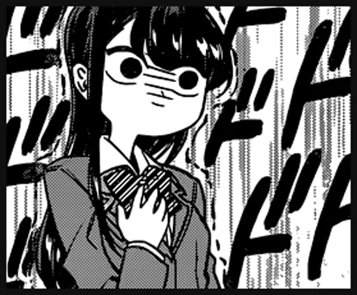 😱 Стикер «Komi-san» для Telegram