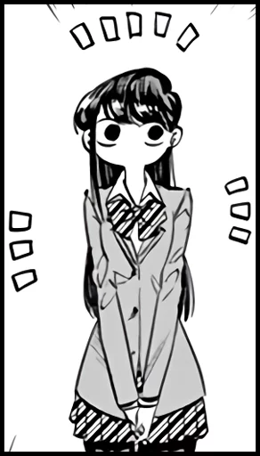 😳 Стикер «Komi-san» для Telegram