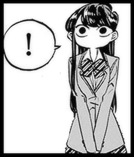 😯 Стикер «Komi-san» для Telegram