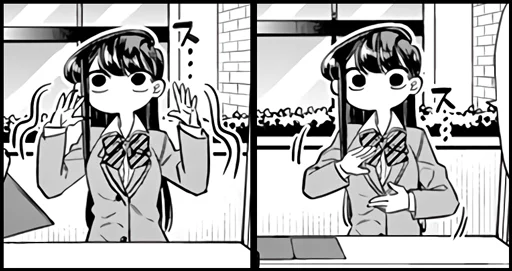 🤔 Стикер «Komi-san» для Telegram