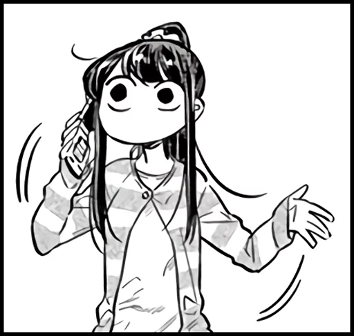 👐 Стикер «Komi-san» для Telegram