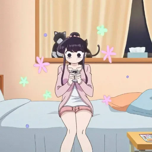 💈 Стикер «Komi Can&;t Communicate //» для Telegram