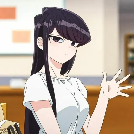 💈 Стикер «Komi Can&;t Communicate //» для Telegram