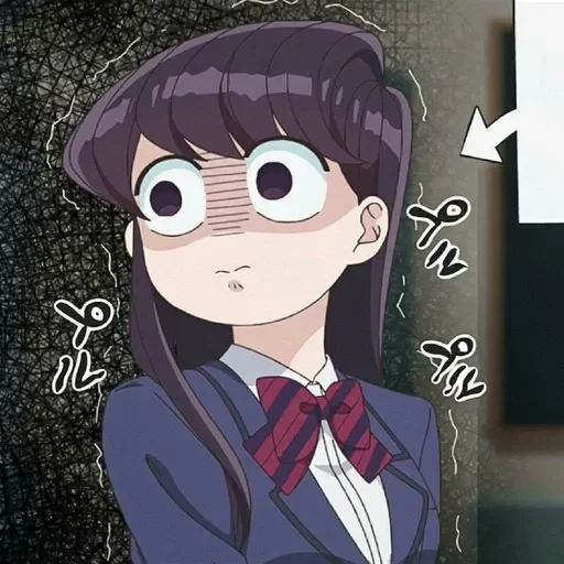 💈 Стикер «Komi Can&;t Communicate //» для Telegram