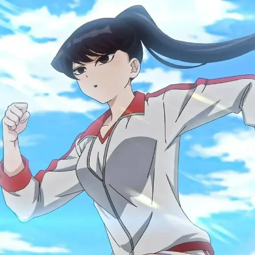 💈 Стикер «Komi Can&;t Communicate //» для Telegram