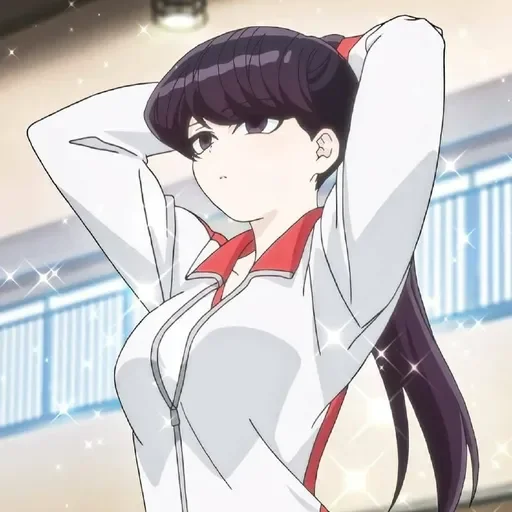 💈 Стикер «Komi Can&;t Communicate //» для Telegram
