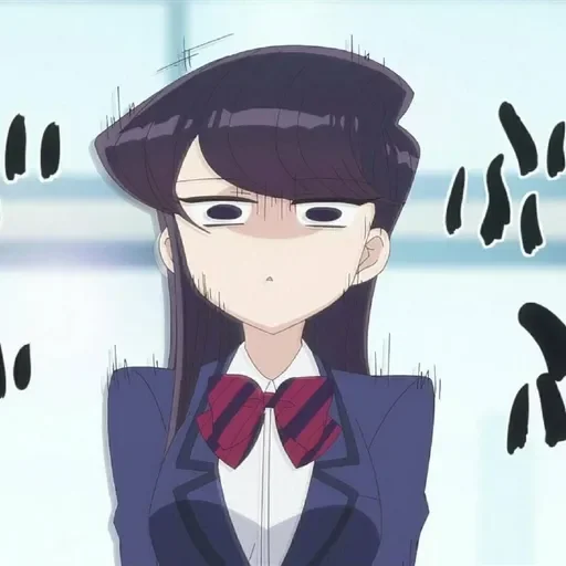 💈 Стикер «Komi Can&;t Communicate //» для Telegram