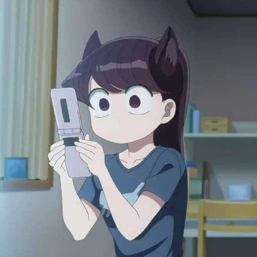 💈 Стикер «Komi Can&;t Communicate //» для Telegram