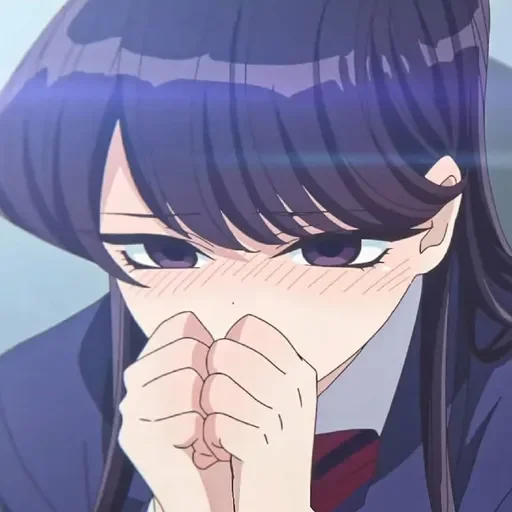 💈 Стикер «Komi Can&;t Communicate //» для Telegram