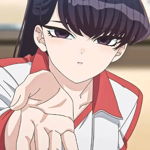 💈 Стикер «Komi Can&;t Communicate //» для Telegram