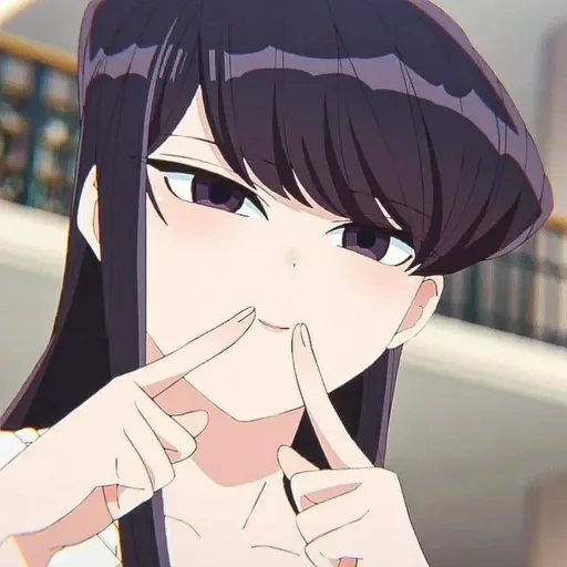 💈 Стикер «Komi Can&;t Communicate //» для Telegram