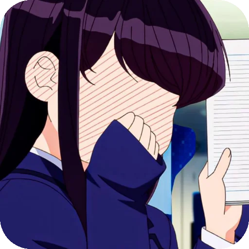 ❤ Стикер «Komi Shouko» для Telegram