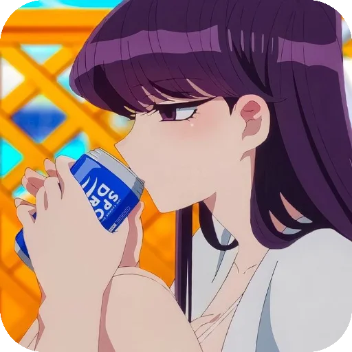 🥤 Стикер «Komi Shouko» для Telegram