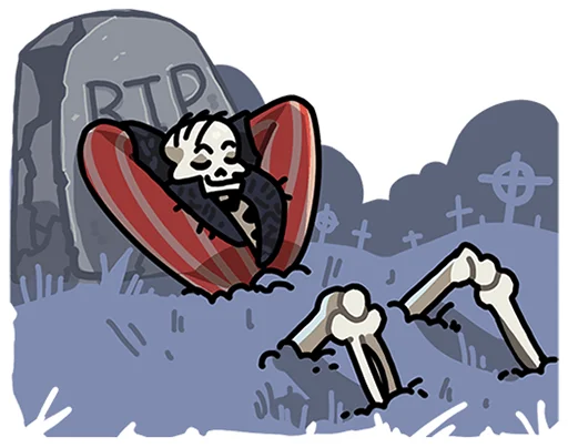 😴 Стикер «Кондратий без надписей» для Telegram