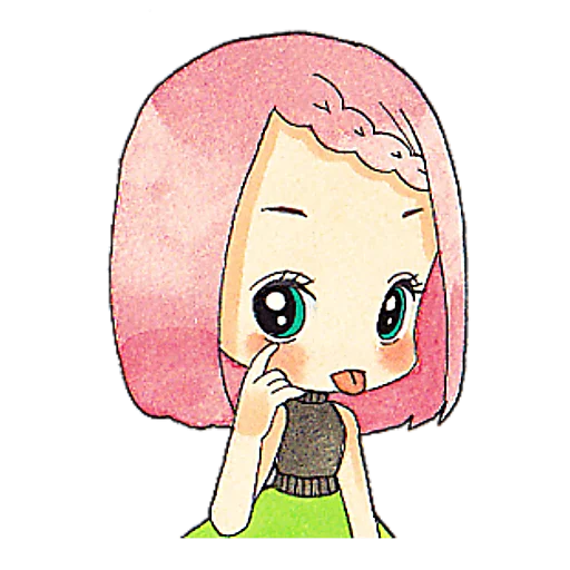 😊 Стикер «Конфетные-Тян» для Telegram