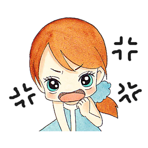😡 Стикер «Конфетные-Тян» для Telegram