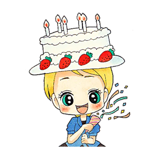 🥳 Стикер «Конфетные-Тян» для Telegram