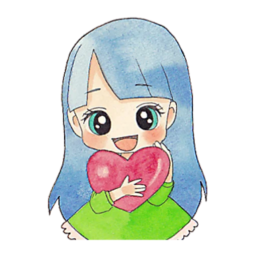 ❤️ Стикер «Конфетные-Тян» для Telegram