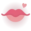 💋 Эмодзи «Розовые буквы и иконки» для Telegram