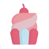 🧁 Эмодзи «Розовые буквы и иконки» для Telegram