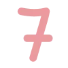 7⃣ Эмодзи «Розовые буквы и иконки» для Telegram
