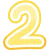 Стикер 3 Конфетные Буквы 20