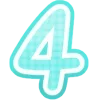 Стикер 5 Конфетные Буквы 20