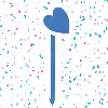❤️ Эмодзи «Голубой шрифт» для Telegram