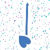 ❤️ Эмодзи «Голубой шрифт» для Telegram