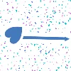 ❤️ Эмодзи «Голубой шрифт» для Telegram