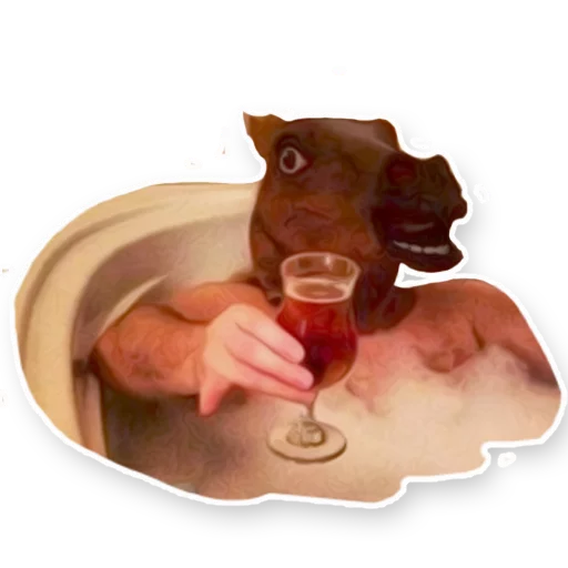 🍷 Стикер «Кони» для Telegram