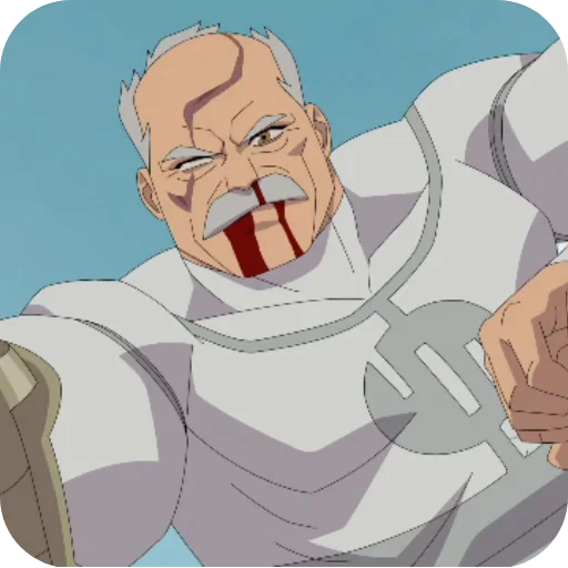 👨‍🦳 Стикер «Invincible» для Telegram