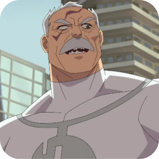 👨‍🦳 Стикер «Invincible» для Telegram