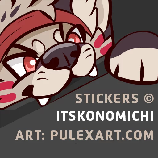 © Стикер «Konomichi GOTY Edition» для Telegram