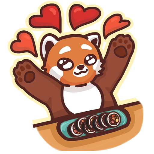 ❤️ Стикер «Konopanda» для Telegram