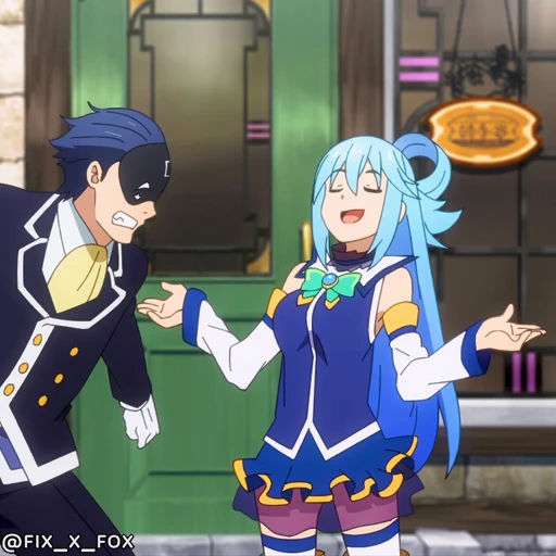 🤷‍♀️ Стикер «KonoSuba S3» для Telegram