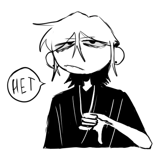☹️ Стикер «Кирюша банан» для Telegram