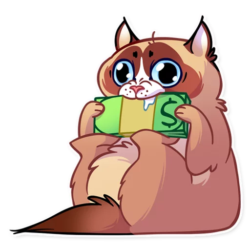 🤑 Стикер «Кooky Сat» для Telegram