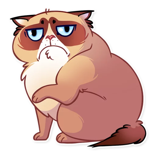 ☹ Стикер «Кooky Сat» для Telegram
