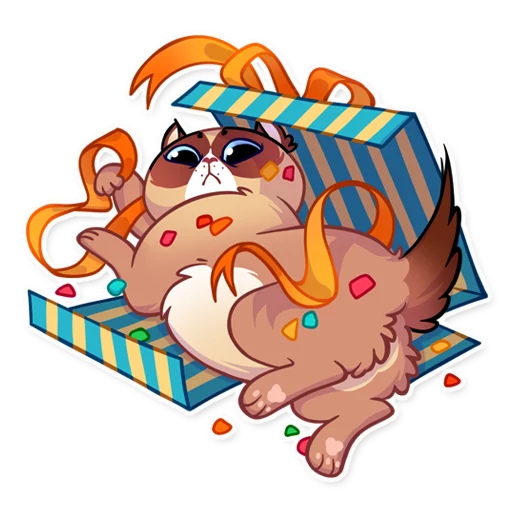 🎉 Стикер «Кooky Сat» для Telegram