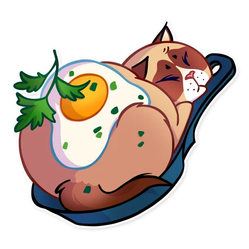 😴 Стикер «Кooky Сat» для Telegram