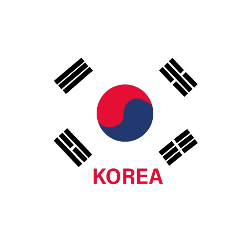 🇰🇷 Стикер «Корея Korea 한국» для Telegram