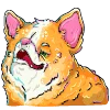 🤪 Эмодзи «Помятый корги 2» для Telegram