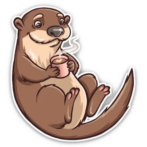 Стикерпак Выдра для Telegram