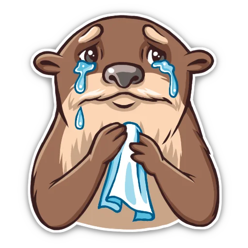 😭 Стикер «Выдра» для Telegram