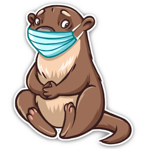 😷 Стикер «Выдра» для Telegram