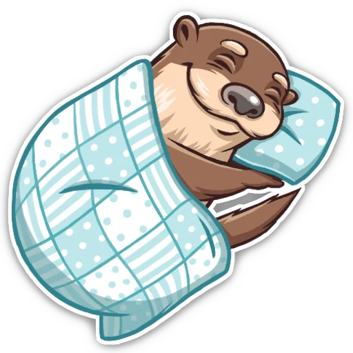 😴 Стикер «Выдра» для Telegram