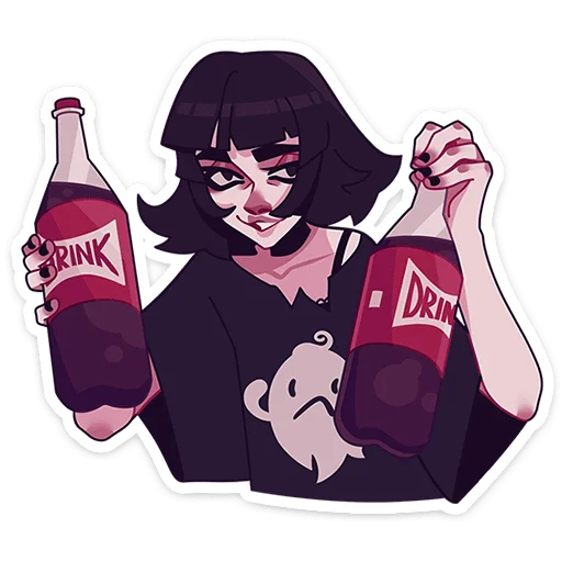 🥤 Стикер «Кортни» для Telegram